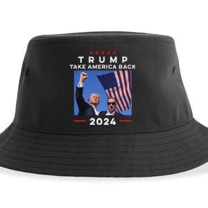 Take America Back Again Survivor Rally Design Sustainable Bucket Hat