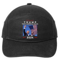 Take America Back Again Survivor Rally Design 7-Panel Snapback Hat