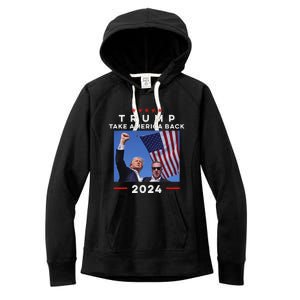 Take America Back Again Survivor Rally Design Women's Fleece Hoodie