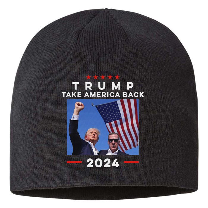 Take America Back Again Survivor Rally Design Sustainable Beanie