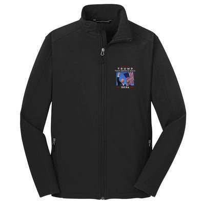 Take America Back Again Survivor Rally Design Core Soft Shell Jacket