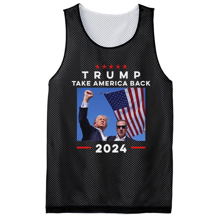 Take America Back Again Survivor Rally Design Mesh Reversible Basketball Jersey Tank