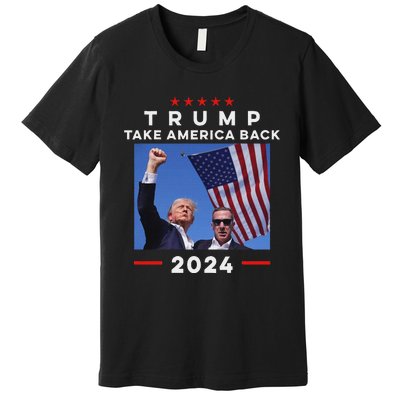 Take America Back Again Survivor Rally Design Premium T-Shirt