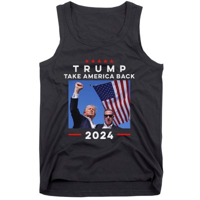 Take America Back Again Survivor Rally Design Tank Top