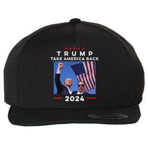 Take America Back Again Survivor Rally Design Wool Snapback Cap