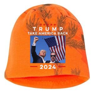 Take America Back Again Survivor Rally Design Kati - Camo Knit Beanie