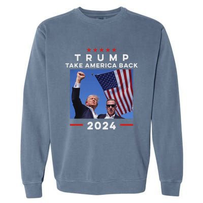 Take America Back Again Survivor Rally Design Garment-Dyed Sweatshirt