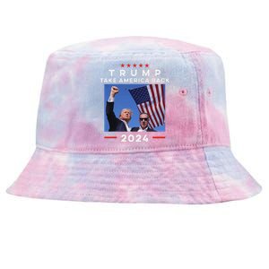 Take America Back Again Survivor Rally Design Tie-Dyed Bucket Hat