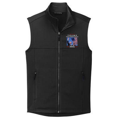 Take America Back Again Survivor Rally Design Collective Smooth Fleece Vest