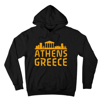 Tourist Attractions Building City Town Greek Greece Hoodie