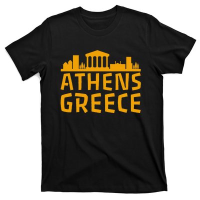 Tourist Attractions Building City Town Greek Greece T-Shirt