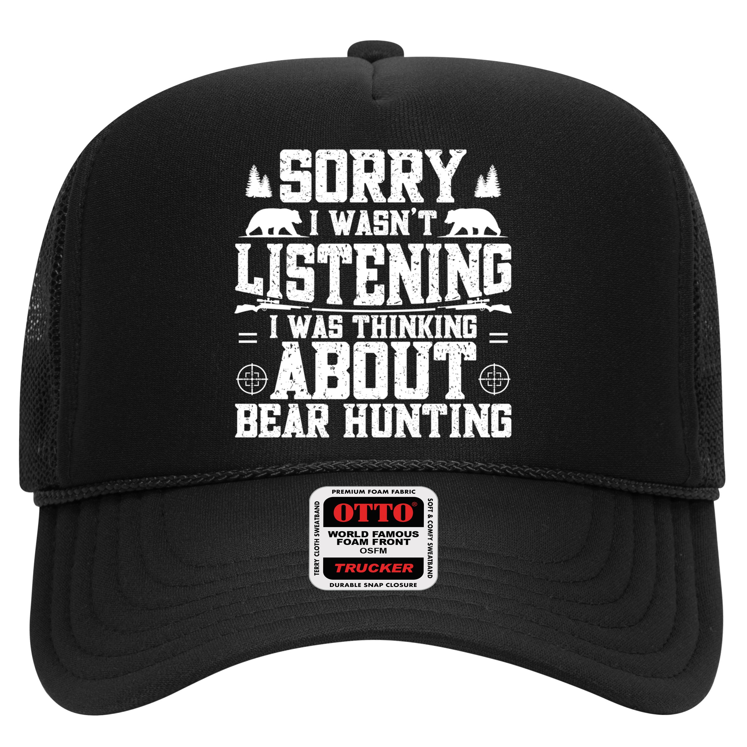 Thinking About Bear Hunting Bear Hunter Gift Hat