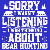 Thinking About Bear Hunting Bear Hunter Gift 16 in Basic Backpack