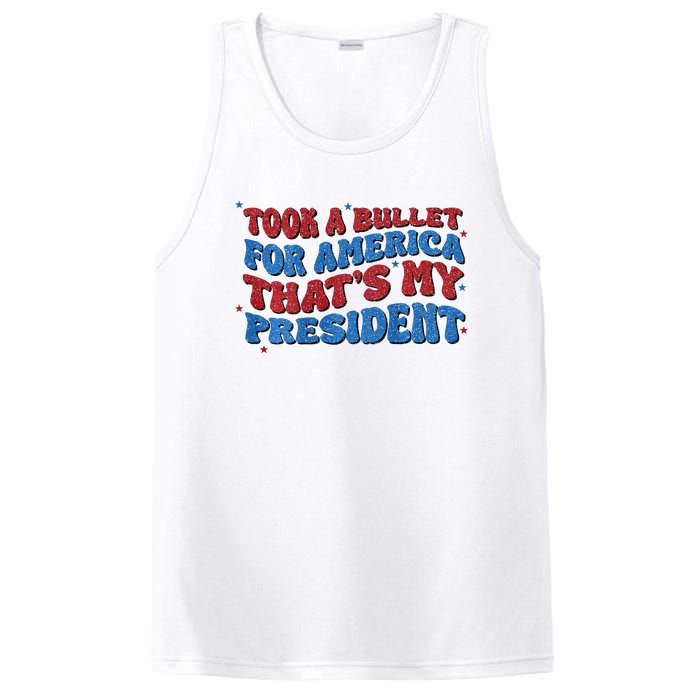 Took A Bullet For America ThatS My President PosiCharge Competitor Tank