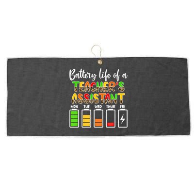 Teaching Assistant Battery Life Assistant Teacher Gift Large Microfiber Waffle Golf Towel