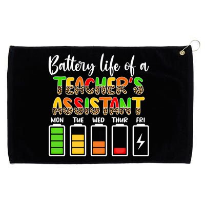 Teaching Assistant Battery Life Assistant Teacher Gift Grommeted Golf Towel