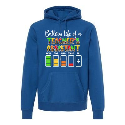 Teaching Assistant Battery Life Assistant Teacher Gift Premium Hoodie