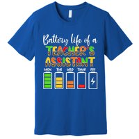 Teaching Assistant Battery Life Assistant Teacher Gift Premium T-Shirt