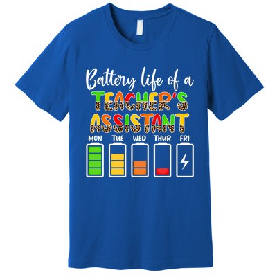 Teaching Assistant Battery Life Assistant Teacher Gift Premium T-Shirt