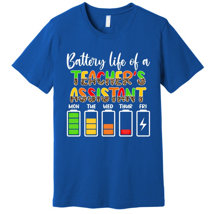 Teaching Assistant Battery Life Assistant Teacher Gift Premium T-Shirt