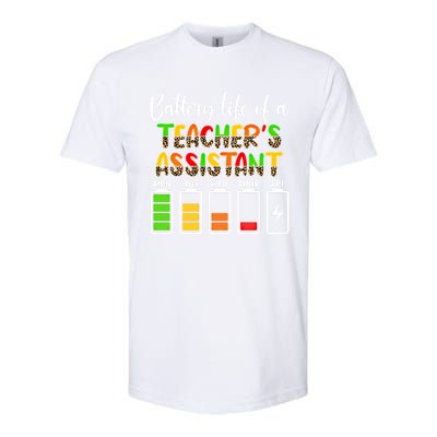 Teaching Assistant Battery Life Assistant Teacher Gift Softstyle CVC T-Shirt