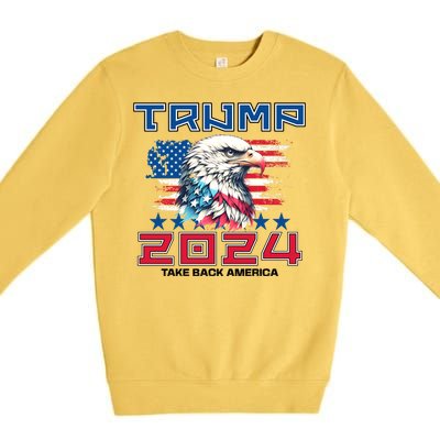 Take America Back Trump 2024 Premium Crewneck Sweatshirt