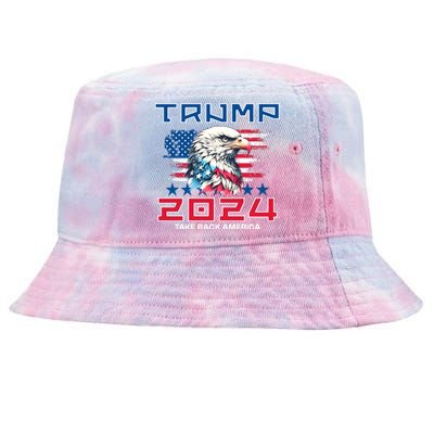 Take America Back Trump 2024 Tie-Dyed Bucket Hat