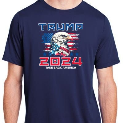 Take America Back Trump 2024 Adult ChromaSoft Performance T-Shirt