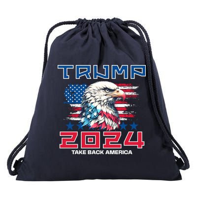 Take America Back Trump 2024 Drawstring Bag