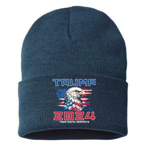 Take America Back Trump 2024 Sustainable Knit Beanie