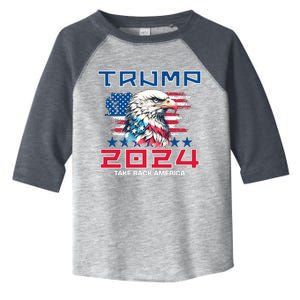 Take America Back Trump 2024 Toddler Fine Jersey T-Shirt