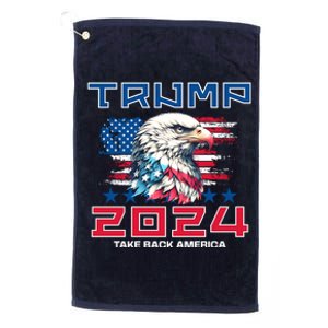 Take America Back Trump 2024 Platinum Collection Golf Towel