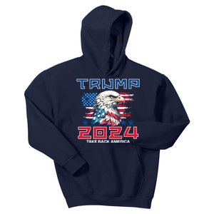 Take America Back Trump 2024 Kids Hoodie