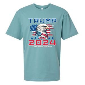 Take America Back Trump 2024 Sueded Cloud Jersey T-Shirt