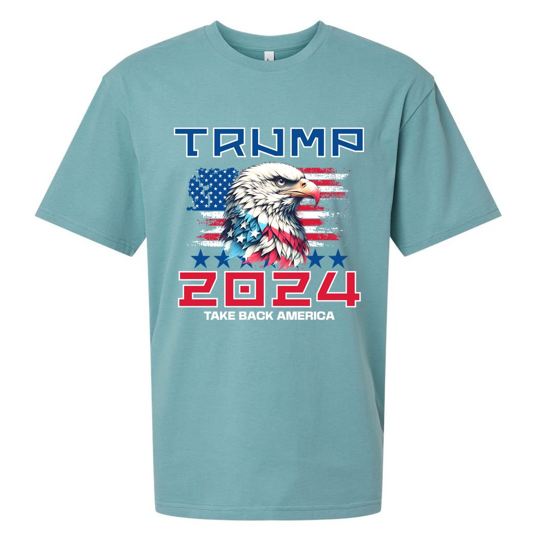 Take America Back Trump 2024 Sueded Cloud Jersey T-Shirt