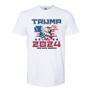 Take America Back Trump 2024 Softstyle CVC T-Shirt