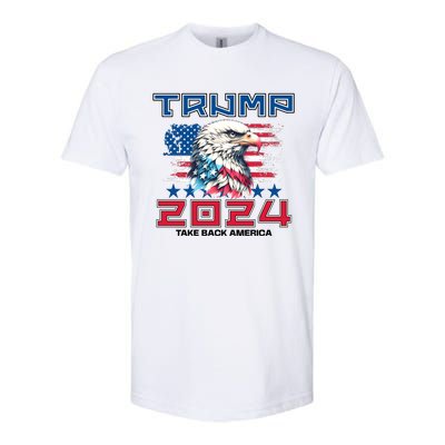 Take America Back Trump 2024 Softstyle CVC T-Shirt