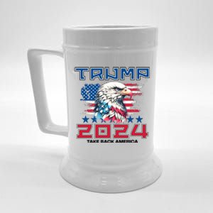 Take America Back Trump 2024 Beer Stein