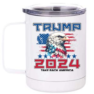 Take America Back Trump 2024 12 oz Stainless Steel Tumbler Cup