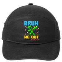 Teacher Appreciation Bruh We Out Gamer Pixel Style Summer 7-Panel Snapback Hat