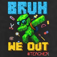 Teacher Appreciation Bruh We Out Gamer Pixel Style Summer Adult Drive Performance Visor