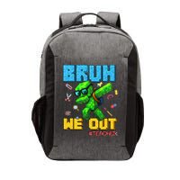 Teacher Appreciation Bruh We Out Gamer Pixel Style Summer Vector Backpack