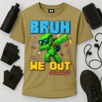 Teacher Appreciation Bruh We Out Gamer Pixel Style Summer Performance Shirt