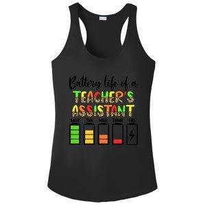 Teaching Assistant Battery Life Assistant Teacher Gift Ladies PosiCharge Competitor Racerback Tank