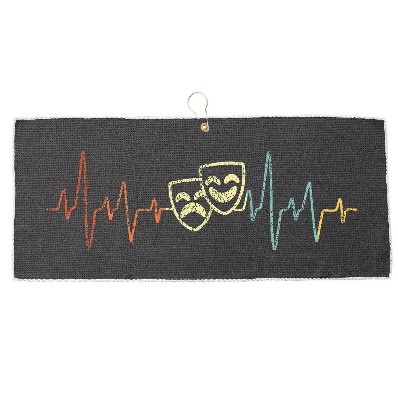 Theatre Actor Broadway Musical Theater Nerd Large Microfiber Waffle Golf Towel
