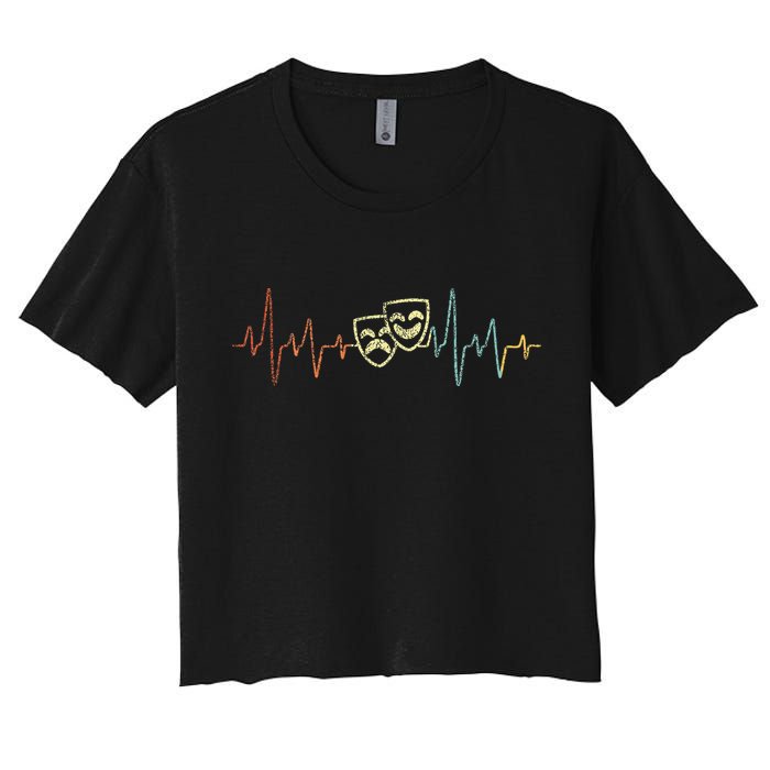 Theatre Actor Broadway Musical Theater Nerd Women's Crop Top Tee