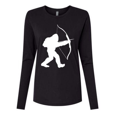 Traditional Archery Bigfoot Recurve Bow Lovers Cool Gift Womens Cotton Relaxed Long Sleeve T-Shirt