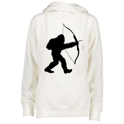 Traditional Archery Bigfoot Recurve Bow Lovers Cool Gift Womens Funnel Neck Pullover Hood