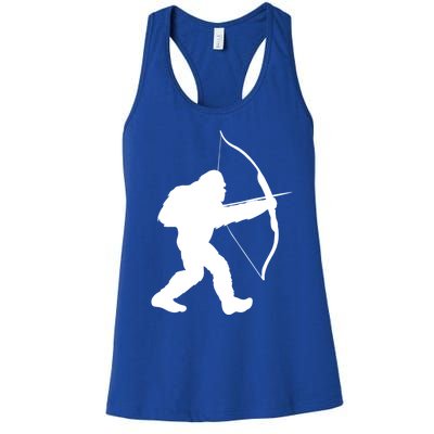 Traditional Archery Bigfoot Recurve Bow Lovers Cool Gift Women's Racerback Tank