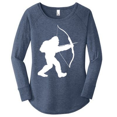 Traditional Archery Bigfoot Recurve Bow Lovers Cool Gift Women's Perfect Tri Tunic Long Sleeve Shirt